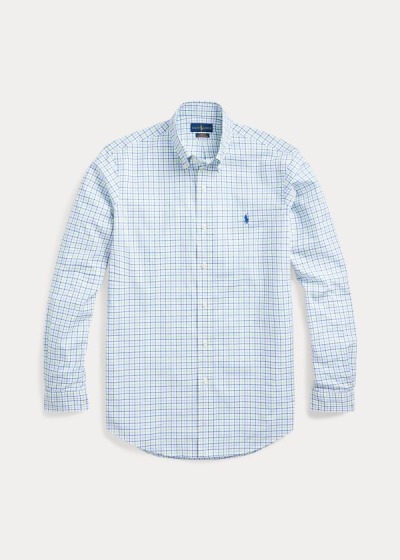 Men's Polo Ralph Lauren Tattersall Poplin Shirts | 809261RWU